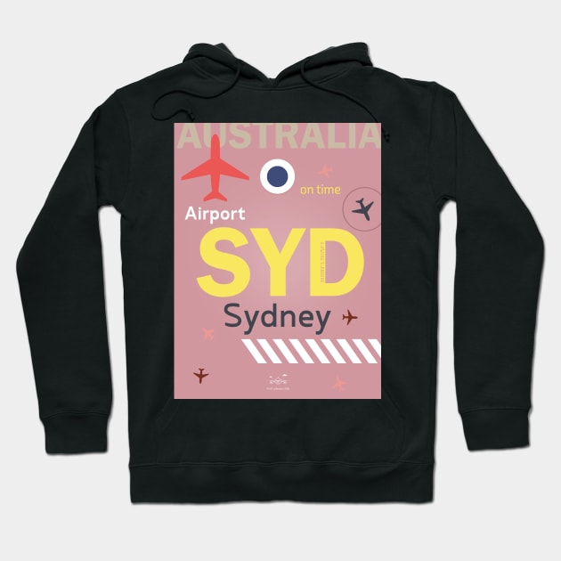 SYD SYDNEY airport code Hoodie by Woohoo